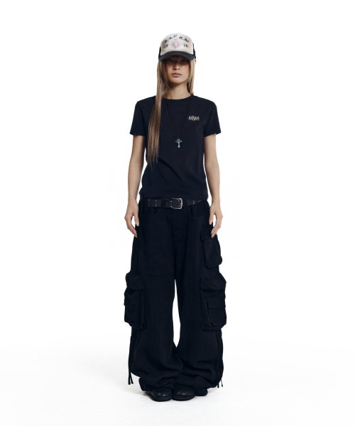AAKAM(アーカム)の「Heavy Cargo Shirring Pants (Black)(その他パンツ・レディース・その他・1/2)」の6枚目の写真