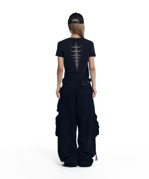AAKAM(アーカム)の「Heavy Cargo Shirring Pants (Black)(その他パンツ・レディース・その他・1/2)」の8枚目の写真