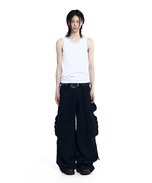 AAKAM(アーカム)の「Heavy Cargo Shirring Pants (Black)(その他パンツ・レディース・その他・1/2)」の11枚目の写真