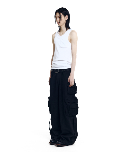 AAKAM(アーカム)の「Heavy Cargo Shirring Pants (Black)(その他パンツ・レディース・その他・1/2)」の12枚目の写真