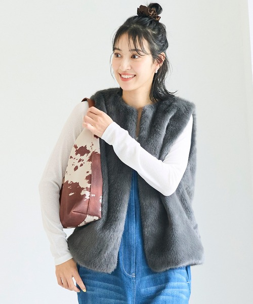 coca(coca)(コカ)の「スエード調ハンドバック(ハンドバッグ・レディース・A/B・ONE SIZE)」の14枚目の写真