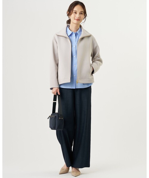 J.PRESS Ladies（J.プレス レディス）の「【シーンレスに活躍】コンパクトエステネージュ シャツ ブラウス（シャツ/ブラウス・レディース・ネイビー系1/ライトグレー系1/サックスブルー系/ホワイト系・XS）」の21枚目の写真