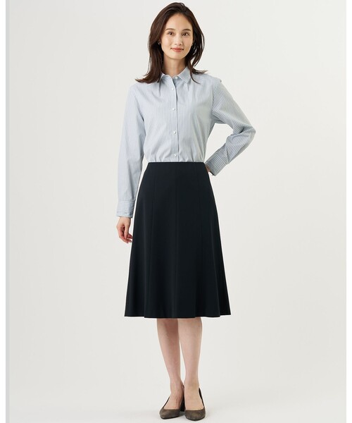 J.PRESS Ladies（J.プレス レディス）の「【シーンレスに活躍】コンパクトエステネージュ シャツ ブラウス（シャツ/ブラウス・レディース・ネイビー系1/ライトグレー系1/サックスブルー系/ホワイト系・XS）」の6枚目の写真