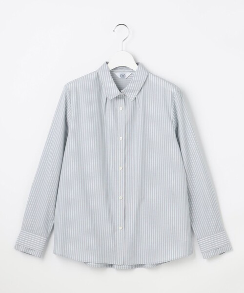 J.PRESS Ladies（J.プレス レディス）の「【シーンレスに活躍】コンパクトエステネージュ シャツ ブラウス（シャツ/ブラウス・レディース・ネイビー系1/ライトグレー系1/サックスブルー系/ホワイト系・XS）」の8枚目の写真