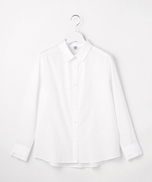 J.PRESS Ladies（J.プレス レディス）の「【シーンレスに活躍】コンパクトエステネージュ シャツ ブラウス（シャツ/ブラウス・レディース・ネイビー系1/ライトグレー系1/サックスブルー系/ホワイト系・XS）」の12枚目の写真