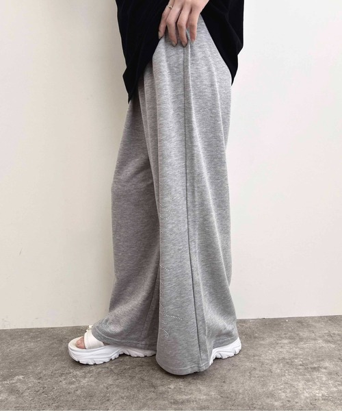 INGNI(イング)の「ラインストーンロゴスウェット/パンツ(スウェットパンツ・レディース・ブラック/ピンク/グレー・FREE)」の22枚目の写真