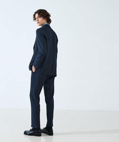 ABAHOUSE（アバハウス）の「【セットアップ対応】Air Melange ウールライク イージースラックス / ストレッチ 手洗い可（スラックス・メンズ・ネイビー/ブラウン・46/44/50/48）」の18枚目の写真