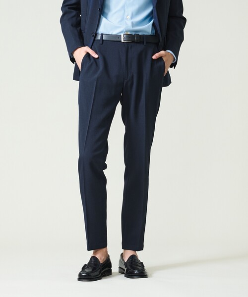 ABAHOUSE（アバハウス）の「【セットアップ対応】Air Melange ウールライク イージースラックス / ストレッチ 手洗い可（スラックス・メンズ・ネイビー/ブラウン・46/44/50/48）」の20枚目の写真