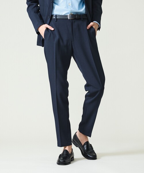 ABAHOUSE（アバハウス）の「【セットアップ対応】Air Melange ウールライク イージースラックス / ストレッチ 手洗い可（スラックス・メンズ・ネイビー/ブラウン・46/44/50/48）」の21枚目の写真