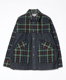 DENIM×CHECK JACKET