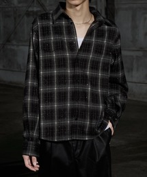【LANDNESS/ランドネス】Rhinestone Check Shirt/ラインストーンチェックシャツ