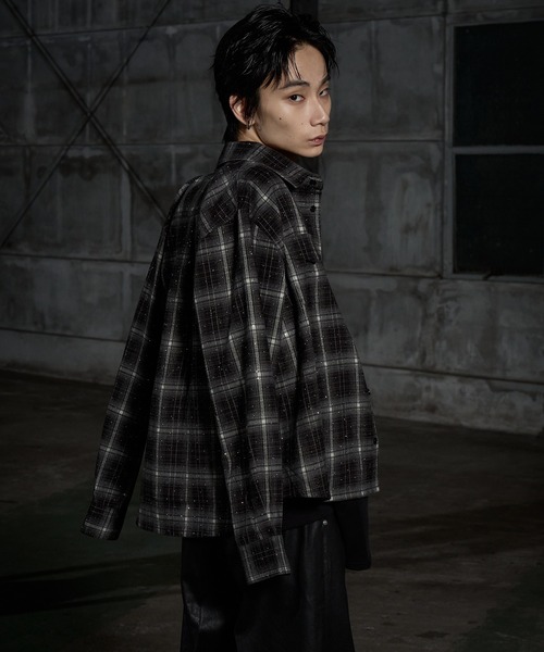 LANDNESS(ランドネス)の「【LANDNESS/ランドネス】Rhinestone Check Shirt/ラインストーンチェックシャツ(シャツ/ブラウス・メンズ・ブラウン/ブルー/ブラック・S/M/L)」の8枚目の写真