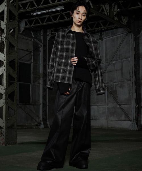 LANDNESS(ランドネス)の「【LANDNESS/ランドネス】Rhinestone Check Shirt/ラインストーンチェックシャツ(シャツ/ブラウス・メンズ・ブラウン/ブルー/ブラック・S/M/L)」の12枚目の写真
