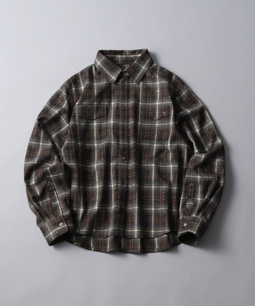 LANDNESS(ランドネス)の「【LANDNESS/ランドネス】Rhinestone Check Shirt/ラインストーンチェックシャツ(シャツ/ブラウス・メンズ・ブラウン/ブルー/ブラック・S/M/L)」の17枚目の写真