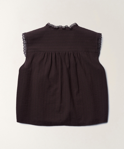 TTUDEMENT(トュードメント)の「COTTON SLEEVELESS BLOUSE_BROWN(シャツ/ブラウス・レディース・その他・SMALL/MEDIUM)」の3枚目の写真