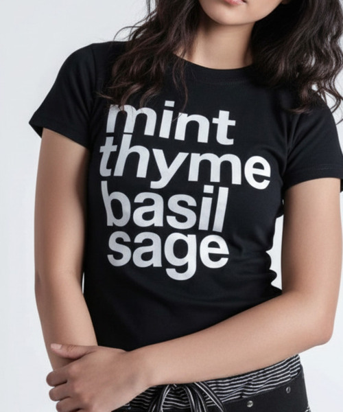 VIVID LADY(ビビッドレディー)の「英字ロゴプリント 半袖Tシャツ(Tシャツ/カットソー・レディース・ミント/ブラック/イエロー・FREE)」の13枚目の写真