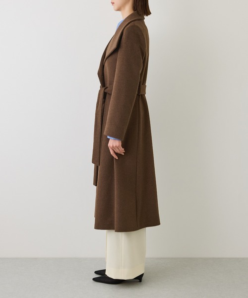 ROPE'(ロペ)の「プレミアムカシミヤロングコート/マルチWAY・冬コート・ウールコート・逸品・26AW(ステンカラーコート・レディース・ダークブラウン/ブラック/オフホワイト/キャメル・34/36/38/40)」の15枚目の写真