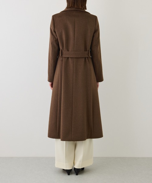 ROPE'(ロペ)の「プレミアムカシミヤロングコート/マルチWAY・冬コート・ウールコート・逸品・26AW(ステンカラーコート・レディース・ダークブラウン/ブラック/オフホワイト/キャメル・34/36/38/40)」の16枚目の写真