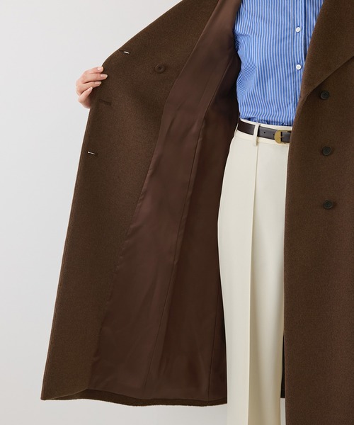ROPE'(ロペ)の「プレミアムカシミヤロングコート/マルチWAY・冬コート・ウールコート・逸品・26AW(ステンカラーコート・レディース・ダークブラウン/ブラック/オフホワイト/キャメル・34/36/38/40)」の22枚目の写真
