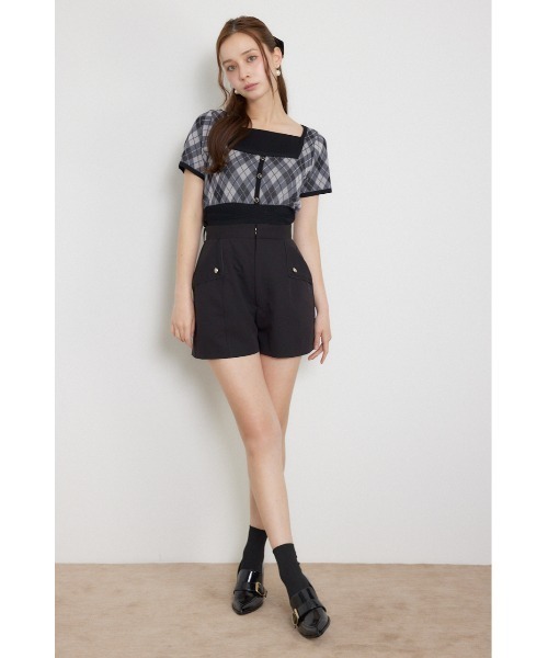 rienda(リエンダ)の「レイヤードデザインジャガードニットトップス 夏服 秋服(ニット/セーター・レディース・ブラウン/グレー/ブラック・FREE)」の18枚目の写真