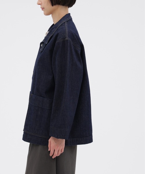 MHL.(エムエイチエル)の「CANTON DENIM(デニムジャケット・レディース・インディゴブルー・36)」の3枚目の写真