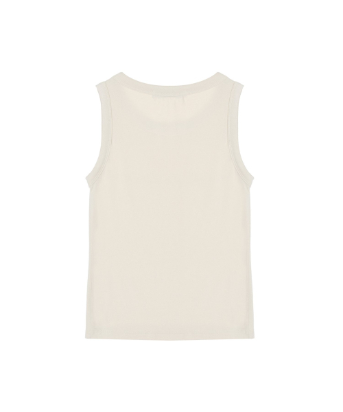 NICK&NICOLE(ニックアンドニコール)の「LETTERING SLEEVELESS TOP_BEIGE(Tシャツ/カットソー・レディース・その他・FREE)」の2枚目の写真