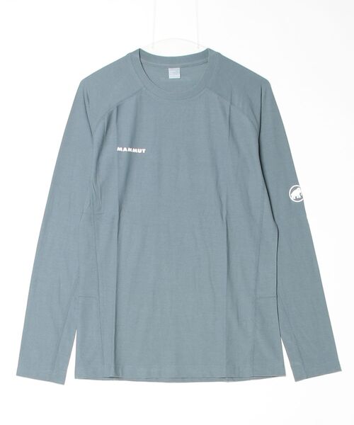 Mammut(マムート)の「ツリーウール サーマル ファーストレイヤー ロングスリーブ アジアンフィット /Tree Wool Thermal FL Longsleeve AF Men(Tシャツ/カットソー・メンズ・グレー/ブラック・MEDIUM/X-LARGE/LARGE)」の1枚目の写真