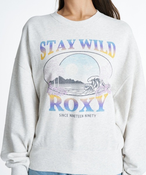 ROXY(ロキシー)の「ROXY STAY WITH ROXY ヴィンテージライクトレーナー 【2026年秋冬モデル】/ロキシークルーネックプルオーバースウェット(スウェット・レディース・グリーン/ネイビー/グレー/ナチュラル・MEDIUM/SMALL/LARGE)」の7枚目の写真