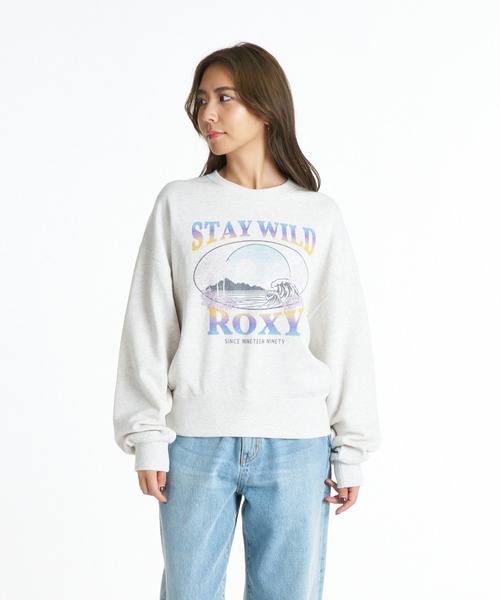 ROXY(ロキシー)の「ROXY STAY WITH ROXY ヴィンテージライクトレーナー 【2026年秋冬モデル】/ロキシークルーネックプルオーバースウェット(スウェット・レディース・グリーン/ネイビー/グレー/ナチュラル・MEDIUM/SMALL/LARGE)」の11枚目の写真
