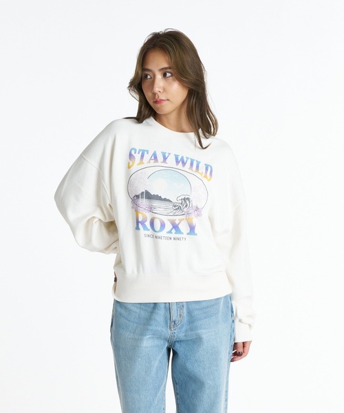 ROXY(ロキシー)の「ROXY STAY WITH ROXY ヴィンテージライクトレーナー 【2026年秋冬モデル】/ロキシークルーネックプルオーバースウェット(スウェット・レディース・グリーン/ネイビー/グレー/ナチュラル・MEDIUM/SMALL/LARGE)」の15枚目の写真