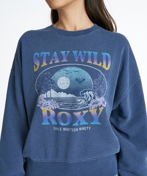 ROXY(ロキシー)の「ROXY STAY WITH ROXY ヴィンテージライクトレーナー 【2026年秋冬モデル】/ロキシークルーネックプルオーバースウェット(スウェット・レディース・グリーン/ネイビー/グレー/ナチュラル・MEDIUM/SMALL/LARGE)」の22枚目の写真