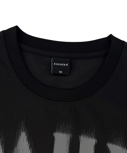 ANNOYED(アノイド)の「グランジレタリング半袖Tシャツ LQ7TU444_BLACK(Tシャツ/カットソー・メンズ・その他・100/95/105)」の3枚目の写真
