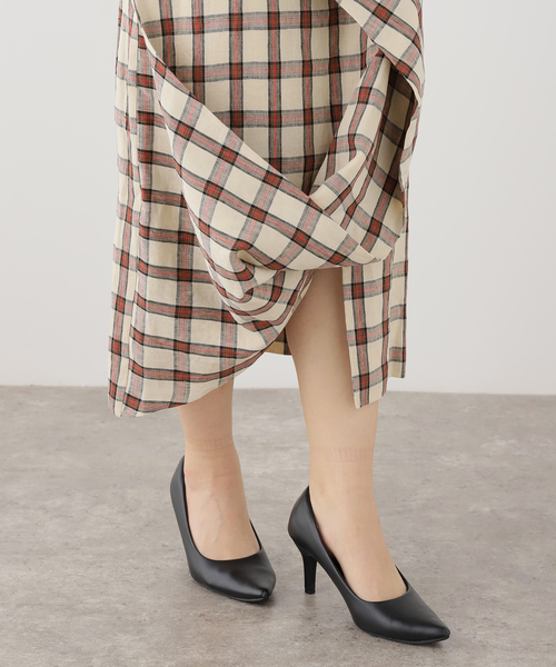 journal standard L'essage(ジャーナルスタンダードレサージュ)の「ROHE/ローエ Draped check skirt スカート(スカート・レディース・アイボリー・36)」の8枚目の写真