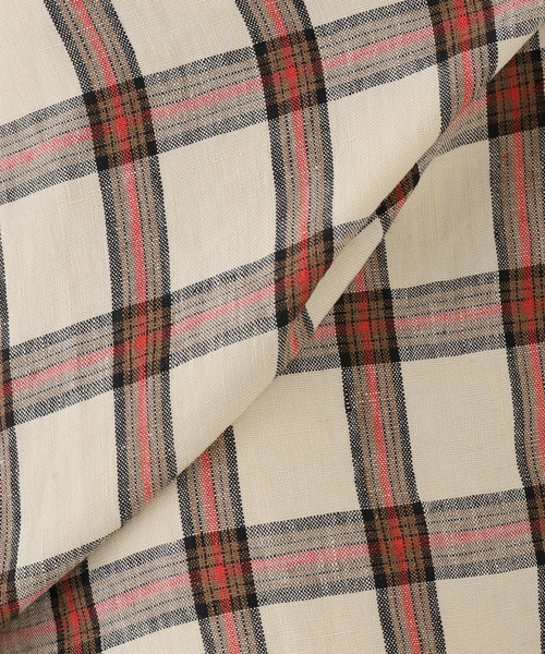 journal standard L'essage(ジャーナルスタンダードレサージュ)の「ROHE/ローエ Draped check skirt スカート(スカート・レディース・アイボリー・36)」の4枚目の写真