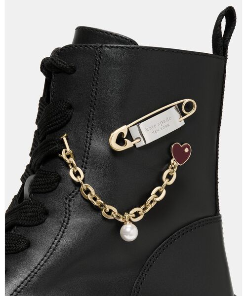 kate spade new york（ケイトスペード ニューヨーク）の「サム アイコン コンバット ブーツ（ブーツ・レディース・ブラック・8/7/6）」の2枚目の写真