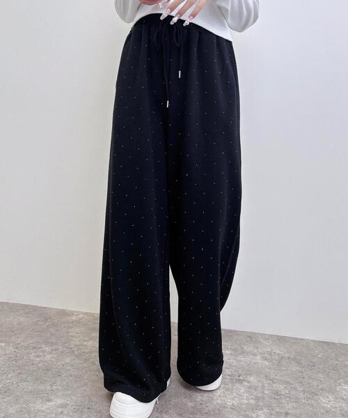 INGNI(イング)の「メタルビジュー飛ばしスウェットパンツ(その他パンツ・レディース・グレー/ライトピンク/ブラック・FREE)」の21枚目の写真
