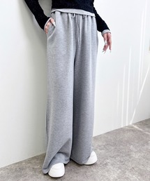 メタルビジュー飛ばしスウェットパンツ