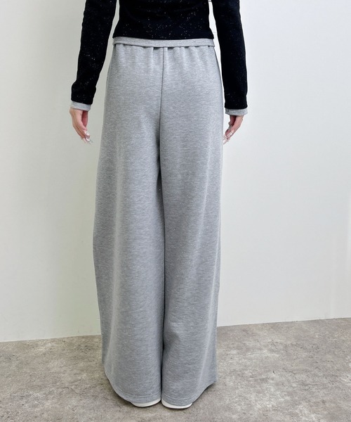 INGNI(イング)の「メタルビジュー飛ばしスウェットパンツ(その他パンツ・レディース・グレー/ライトピンク/ブラック・FREE)」の5枚目の写真
