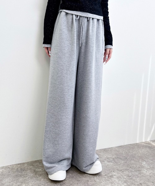 INGNI(イング)の「メタルビジュー飛ばしスウェットパンツ(その他パンツ・レディース・グレー/ライトピンク/ブラック・FREE)」の18枚目の写真