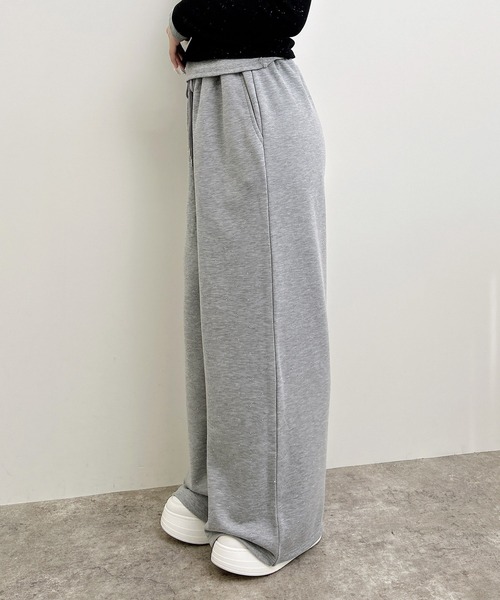 INGNI(イング)の「メタルビジュー飛ばしスウェットパンツ(その他パンツ・レディース・グレー/ライトピンク/ブラック・FREE)」の4枚目の写真