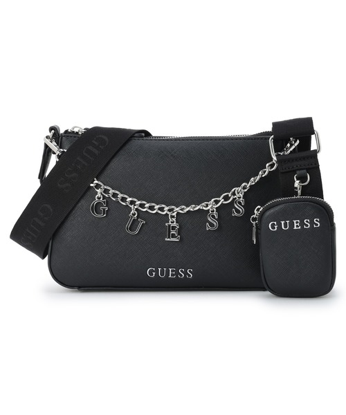 Guess(ゲス)の「FIORA Mini Bag ショルダーバッグ(ショルダーバッグ・レディース・プラム/ブラック・ONE SIZE)」の2枚目の写真