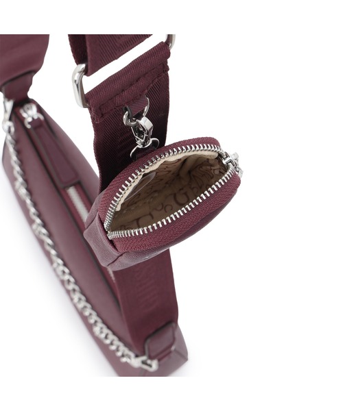 Guess(ゲス)の「FIORA Mini Bag ショルダーバッグ(ショルダーバッグ・レディース・プラム/ブラック・ONE SIZE)」の10枚目の写真