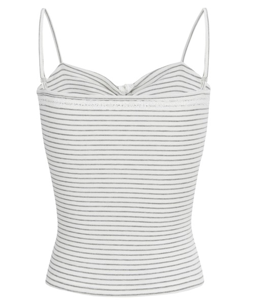 andwang(アンドワン)の「Ribbon Cami Shushu Set(Tシャツ/カットソー・レディース・グレー・FREE)」の16枚目の写真