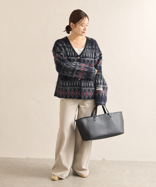 JOURNAL STANDARD(ジャーナルスタンダード)の「ネイティブシャギーカーディガン(カーディガン/ボレロ・レディース・レッド/チャコールグレー・FREE)」の10枚目の写真