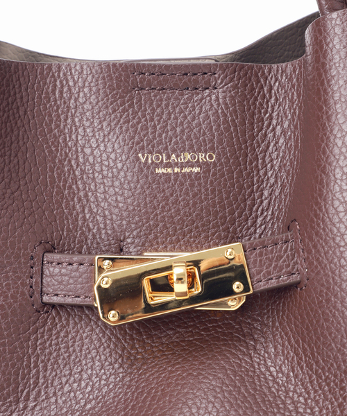 Spick & Span(スピックアンドスパン)の「《新色有り / 追加》VIOLAd’ORO イタリアンWフェイスレザートートバッグM(トートバッグ・レディース・ブラウン・FREE)」の13枚目の写真