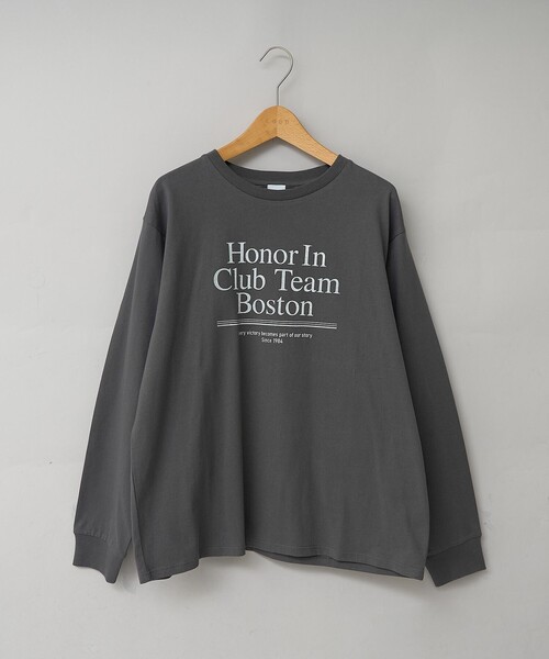 coen(コーエン)の「スポーティーロゴ アソートプリントロンT(Tシャツ/カットソー・レディース・ライトピンク/ベージュ/オフホワイト/ダークグレー・L/M)」の19枚目の写真
