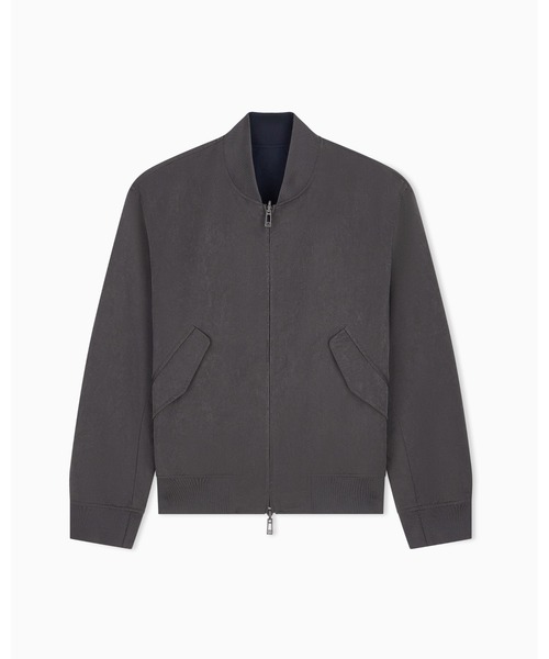 ARMANI EXCHANGE（アルマーニエクスチェンジ）の「【A|X アルマーニ エクスチェンジ】CO リバーシブル ボンバージャケット（ZOZO限定カラー含）（ブルゾン・メンズ・チャコールグレー/ダークネイビー・LARGE/SMALL/MEDIUM/X-SMALL/X-LARGE）」の2枚目の写真