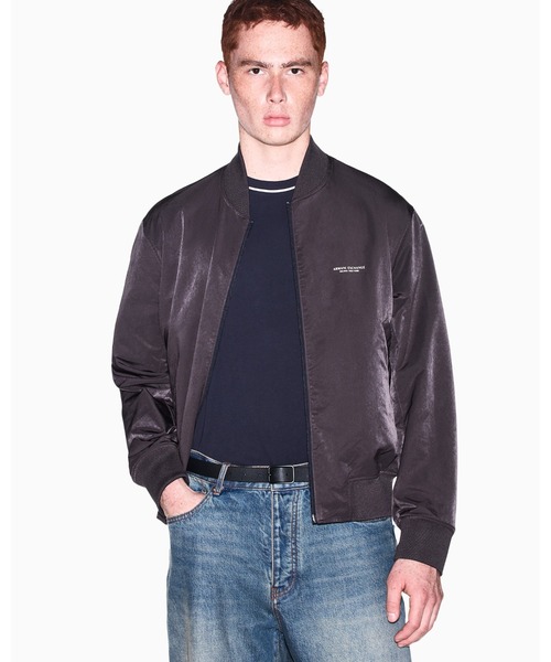 ARMANI EXCHANGE（アルマーニエクスチェンジ）の「【A|X アルマーニ エクスチェンジ】CO リバーシブル ボンバージャケット（ZOZO限定カラー含）（ブルゾン・メンズ・チャコールグレー/ダークネイビー・LARGE/SMALL/MEDIUM/X-SMALL/X-LARGE）」の5枚目の写真