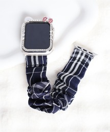 Vini（ヴィニ）の「チェック柄シャーリング  AppleWatchバンド（デジタル腕時計）」