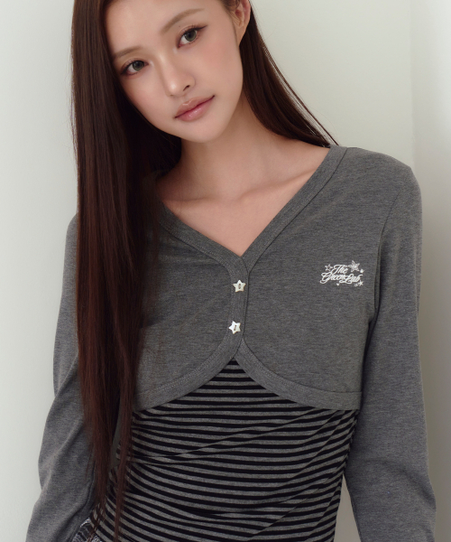 THE GREEN LAB（ザグリーンラボ）の「ST                 [メランジ グレー]（Tシャツ/カットソー・レディース・その他・FREE）」の2枚目の写真